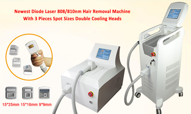 Raffreddamento a aria a macchina portatile di depilazione del laser a diodi di Wave continuo 810nm